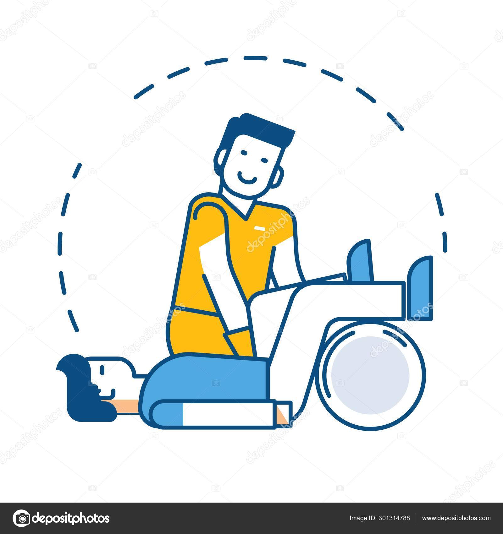 depositphotos_301314788 stock illustration injury rehabilitation treatment or physiotherapy