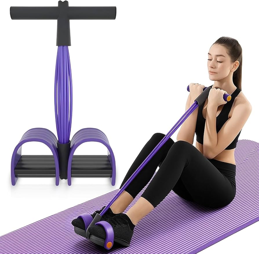 Recumbent Pedal Exerciser with Resistance Band
